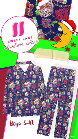 Boys: Soft Sleepwear Long Sleeve Set + Pants Dunham Christmas $52