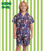 Boys: Soft Sleepwear Short Sleeve Set + Shorts Dunham Christmas $46