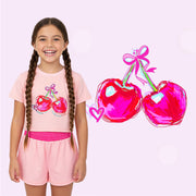 Sweet Cherries Custom Art Tee