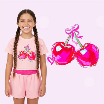 Sweet Cherries Custom Art Tee