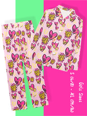 Kids: Soft Sleepwear Long Sleeve + Pants Black and Gold