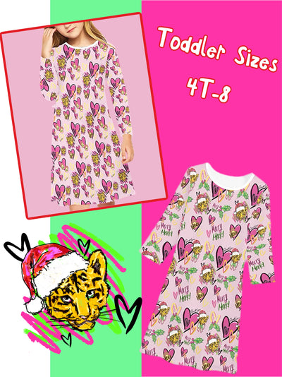 Toddler Christmas Cub Sleep Wear Dress