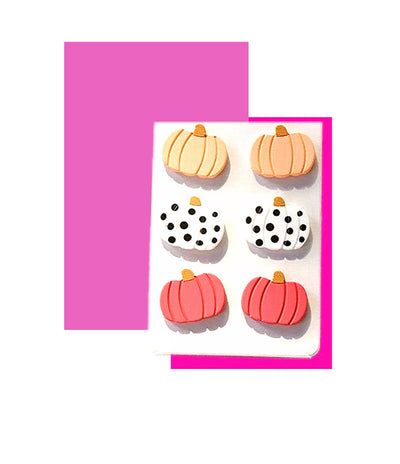 Cute as a pumpkin studs:Buy1 GET2FREE