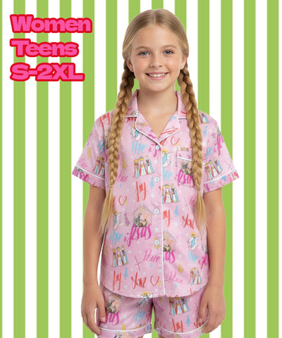 Women: FAITH Soft Sleepwear Short Sleeve + Shorts